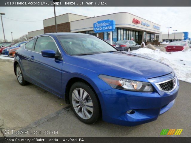 2010 Honda Accord EX-L Coupe in Belize Blue Pearl