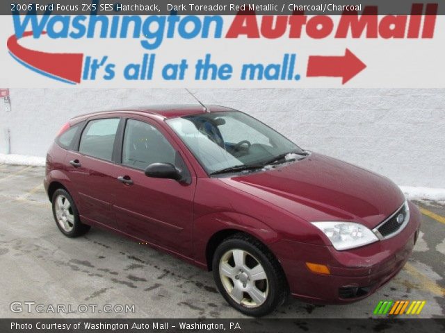 2006 Ford Focus ZX5 SES Hatchback in Dark Toreador Red Metallic