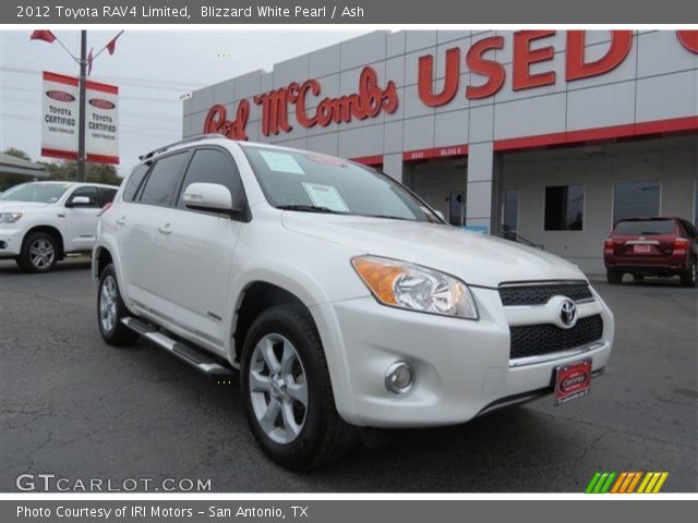 2012 Toyota RAV4 Limited in Blizzard White Pearl