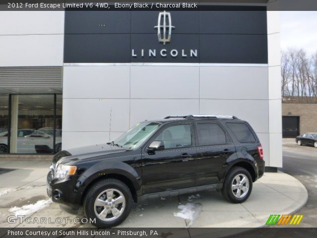 2012 Ford Escape Limited V6 4WD in Ebony Black