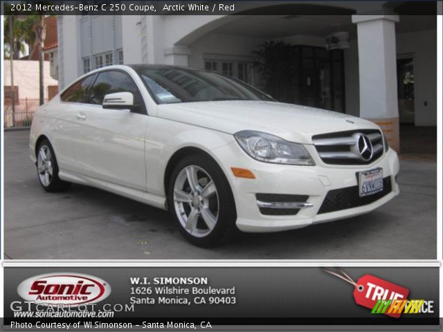 2012 Mercedes-Benz C 250 Coupe in Arctic White