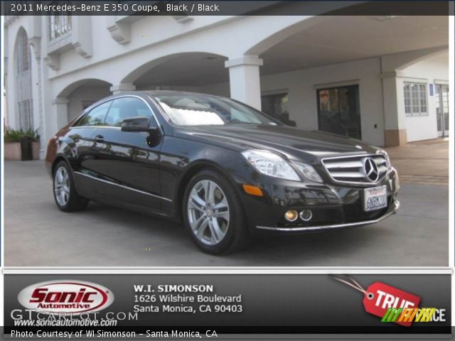 2011 Mercedes-Benz E 350 Coupe in Black