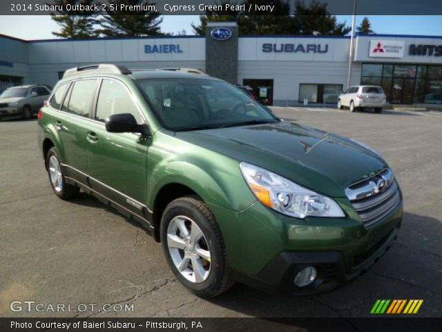 2014 Subaru Outback 2.5i Premium in Cypress Green Pearl