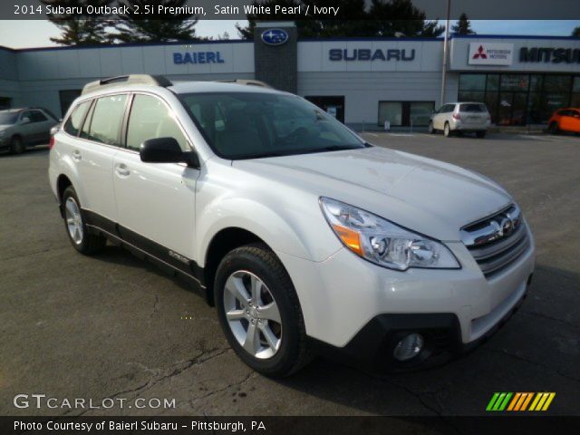 2014 Subaru Outback 2.5i Premium in Satin White Pearl