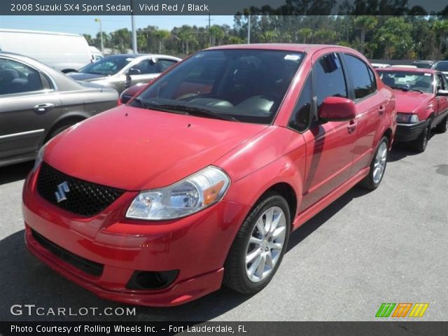 2008 Suzuki SX4 Sport Sedan in Vivid Red