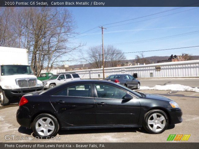 2010 Pontiac G6 Sedan in Carbon Black Metallic