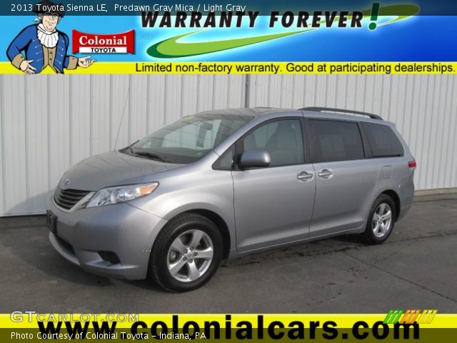 2013 Toyota Sienna LE in Predawn Gray Mica