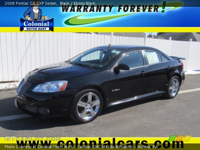 2008 Pontiac G6 GXP Sedan in Black