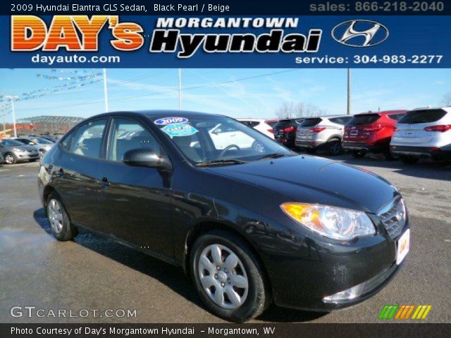 2009 Hyundai Elantra GLS Sedan in Black Pearl