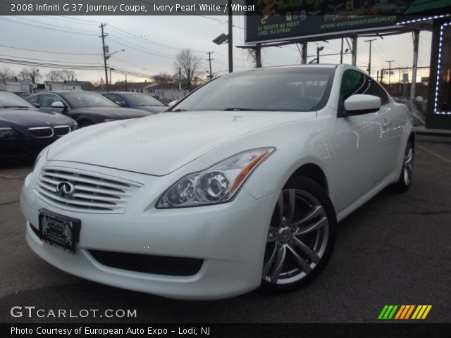 2008 Infiniti G 37 Journey Coupe in Ivory Pearl White