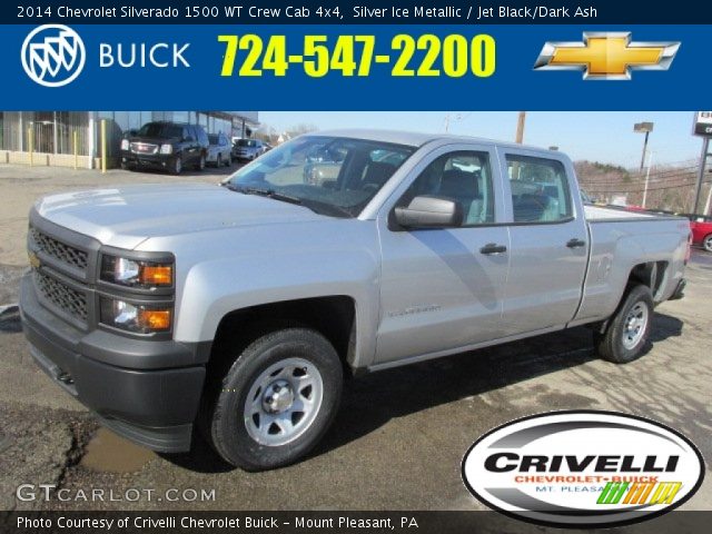 2014 Chevrolet Silverado 1500 WT Crew Cab 4x4 in Silver Ice Metallic