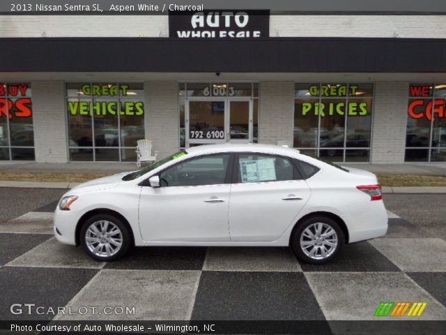 2013 Nissan Sentra SL in Aspen White