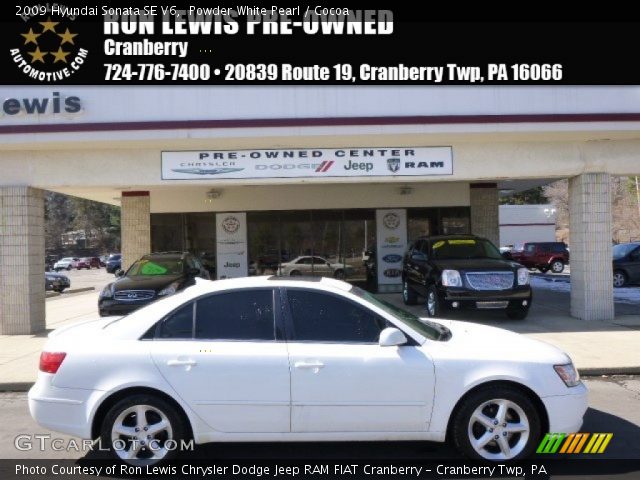 2009 Hyundai Sonata SE V6 in Powder White Pearl