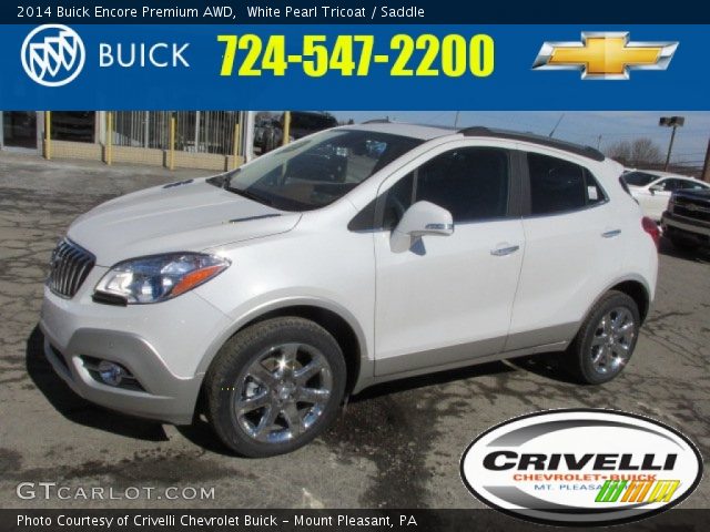 2014 Buick Encore Premium AWD in White Pearl Tricoat