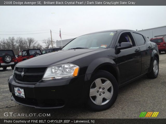 2008 Dodge Avenger SE in Brilliant Black Crystal Pearl