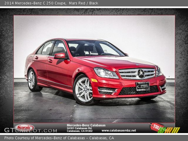2014 Mercedes-Benz C 250 Coupe in Mars Red