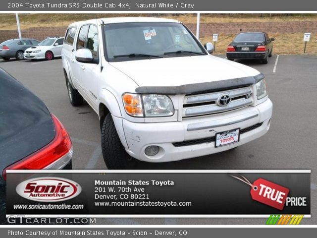 2004 Toyota Tundra SR5 Double Cab 4x4 in Natural White
