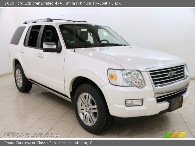 2010 Ford Explorer Limited 4x4 in White Platinum Tri-Coat