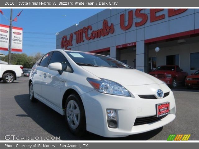 2010 Toyota Prius Hybrid V in Blizzard White Pearl