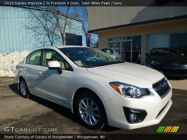 2014 Subaru Impreza 2.0i Premium 4 Door in Satin White Pearl