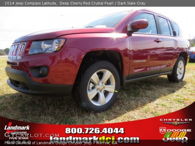 2014 Jeep Compass Latitude in Deep Cherry Red Crystal Pearl