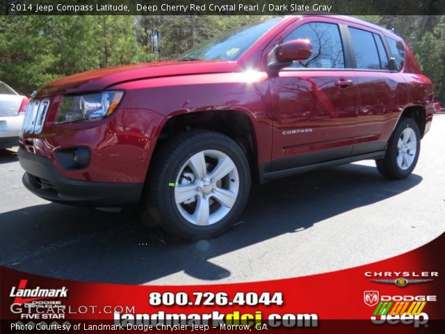 2014 Jeep Compass Latitude in Deep Cherry Red Crystal Pearl