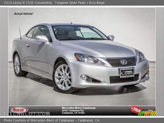 2010 Lexus IS 250C Convertible in Tungsten Silver Pearl