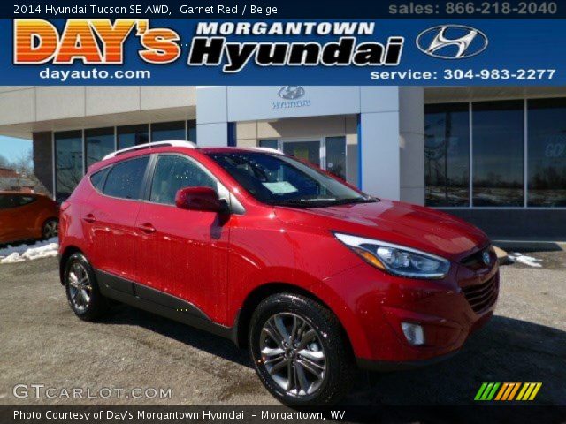 2014 Hyundai Tucson SE AWD in Garnet Red