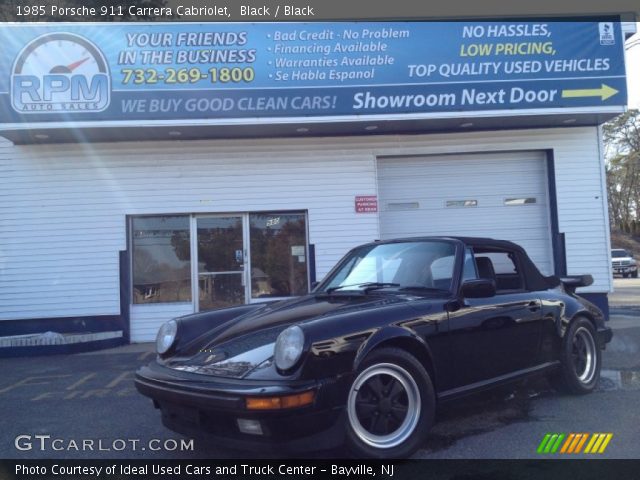 1985 Porsche 911 Carrera Cabriolet in Black