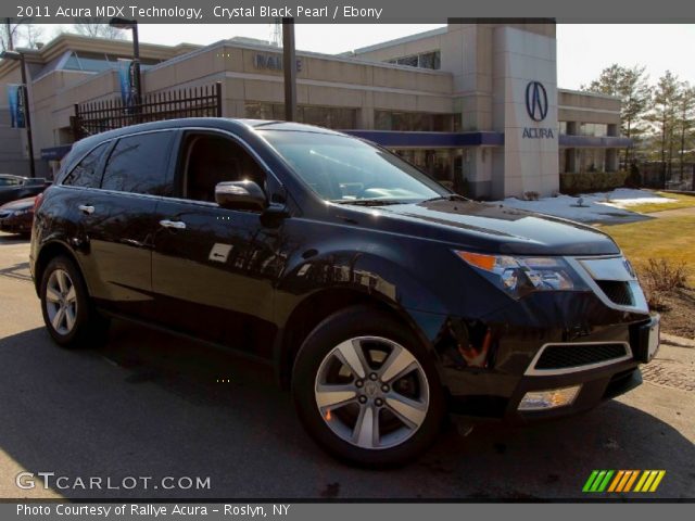 2011 Acura MDX Technology in Crystal Black Pearl
