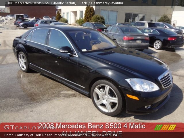 2008 Mercedes-Benz S 550 4Matic Sedan in Black