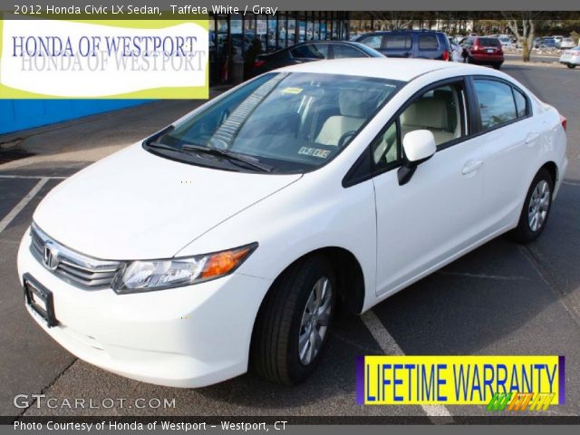 2012 Honda Civic LX Sedan in Taffeta White