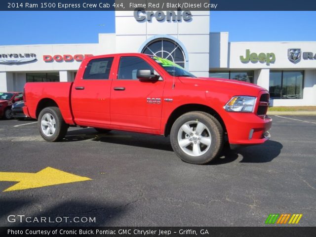 2014 Ram 1500 Express Crew Cab 4x4 in Flame Red