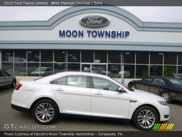 2013 Ford Taurus Limited in White Platinum Tri-Coat
