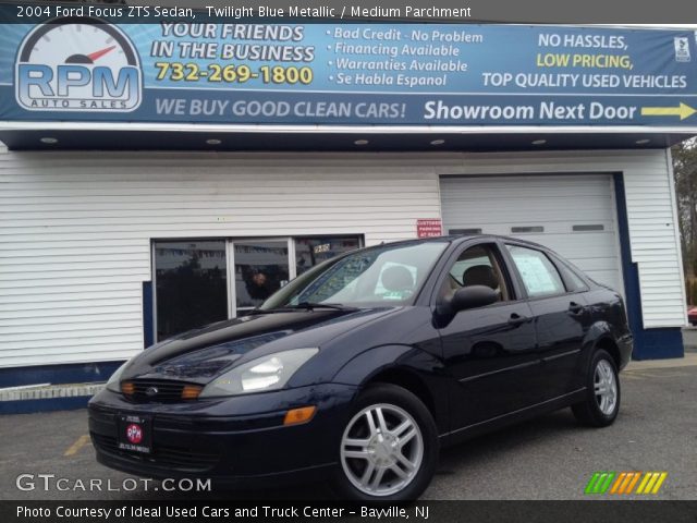 2004 Ford Focus ZTS Sedan in Twilight Blue Metallic