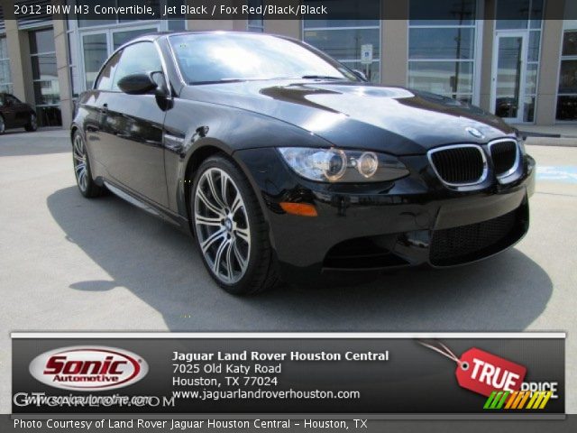 2012 BMW M3 Convertible in Jet Black