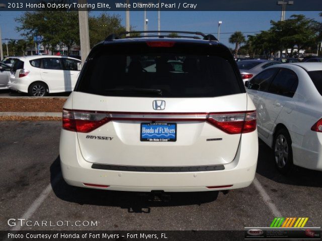 2013 Honda Odyssey Touring Elite in White Diamond Pearl