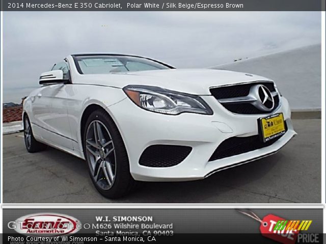 2014 Mercedes-Benz E 350 Cabriolet in Polar White