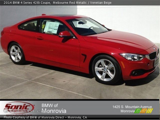 2014 BMW 4 Series 428i Coupe in Melbourne Red Metallic