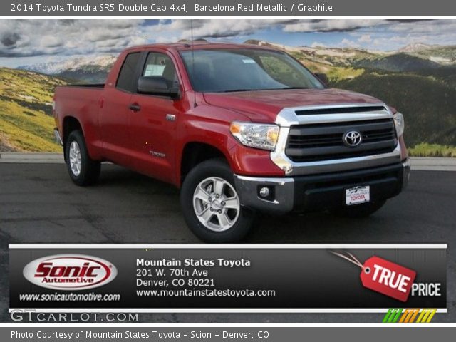 2014 Toyota Tundra SR5 Double Cab 4x4 in Barcelona Red Metallic