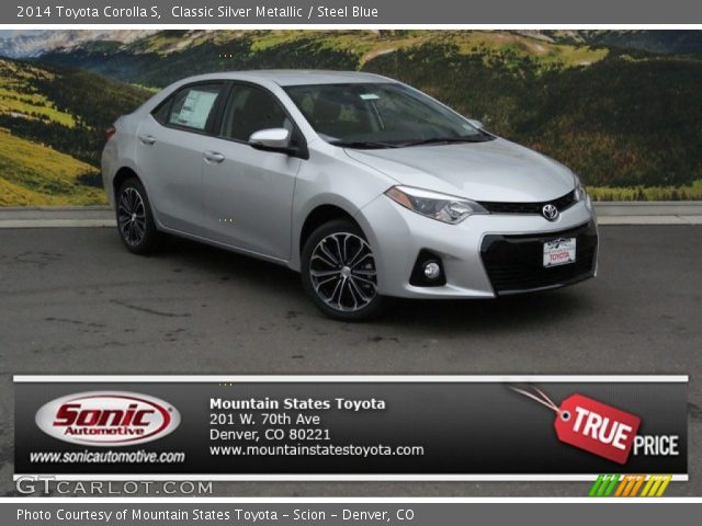 2014 Toyota Corolla S in Classic Silver Metallic