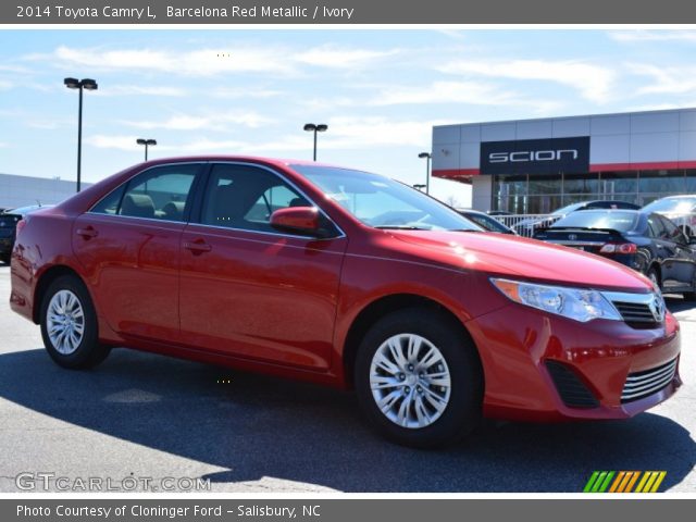 2014 Toyota Camry L in Barcelona Red Metallic
