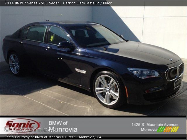 2014 BMW 7 Series 750Li Sedan in Carbon Black Metallic