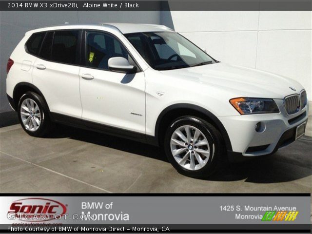 2014 BMW X3 xDrive28i in Alpine White