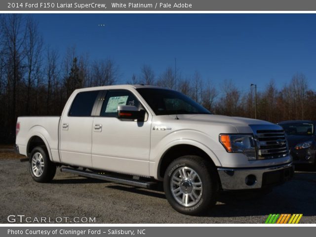 2014 Ford F150 Lariat SuperCrew in White Platinum