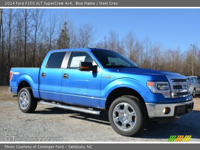 2014 Ford F150 XLT SuperCrew 4x4 in Blue Flame