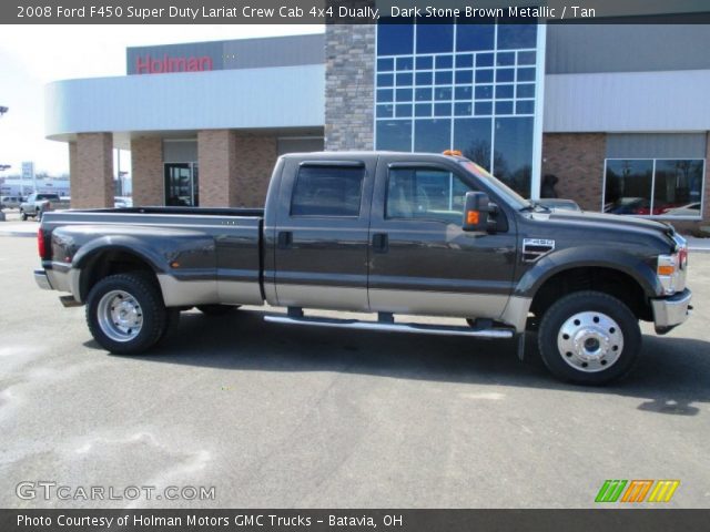 2008 Ford F450 Super Duty Lariat Crew Cab 4x4 Dually in Dark Stone Brown Metallic