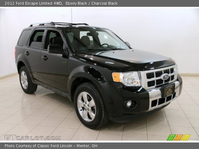 2012 Ford Escape Limited 4WD in Ebony Black
