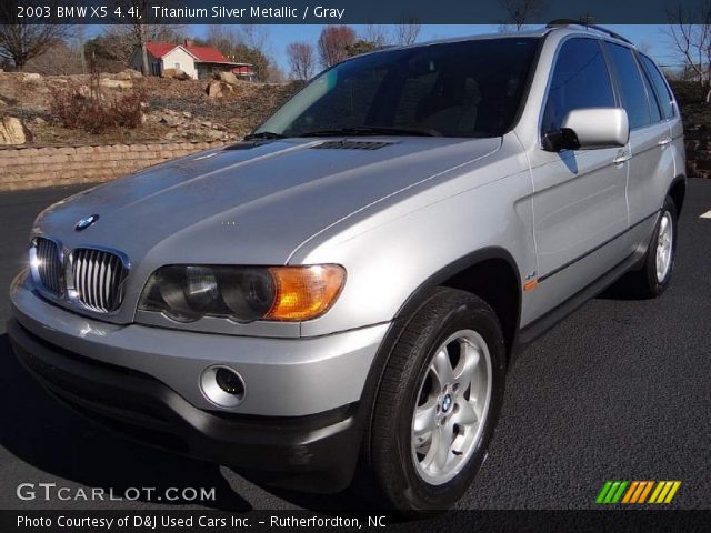 2003 BMW X5 4.4i in Titanium Silver Metallic