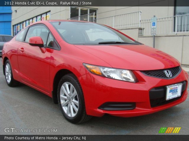 2012 Honda Civic EX-L Coupe in Rallye Red
